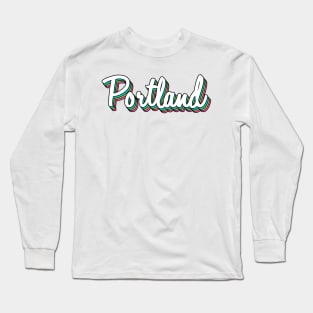 Retro Portland Long Sleeve T-Shirt